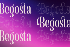 Begosta - Modern Display Font Product Image 11
