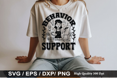 Behavior Support - Teacher SVG Design Product Image 1