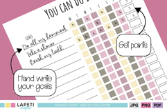 minimal behavior tracker chart for children