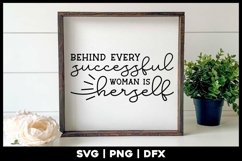 Behind every successful woman is herself | Boss Woman Quote Product Image 1