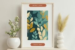 Abstract Seamless Leaf Digital Paper| Earthy Tone Colors Product Image 6