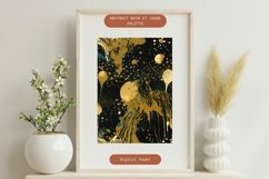 Seamless Digital Paper Pack| Abstract Black Yellow Boho Product Image 6