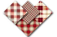 Beige and Red Plaid Patterns Product Image 2