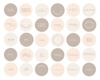 beige beauty salon instagram highlight covers