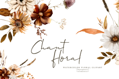 beige brown fall floral clipart watercolor neutral flowers png bouquets autumn
