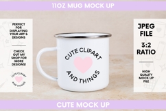 Mug Mock Up | Beige Boho Camping Enamel Mug Mock Up Product Image 1