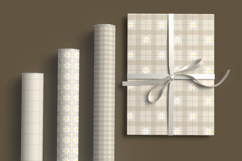 Beige daisy gingham seamless pattern png Digital paper png Product Image 7