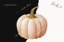 Beige Glitter Pumpkin | Fall Png Product Image 2