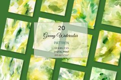 Abstract Green Watercolor Seamless Pattern- Spirit of Spring Product Image 4