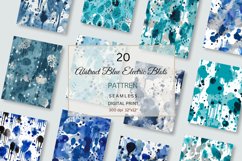 Watercolor Abstract Blue Electric Blots Seamless Pattern Product Image 4