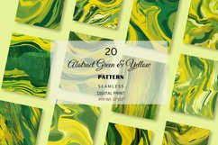 Green Yellow Abstract | Seamless Wavy Digital Paper Product Image 4