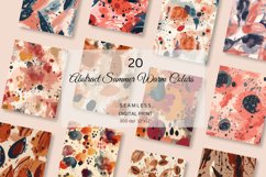 Seamless Digital Paper Pack| Abstract Colorful Boho Paper Product Image 5