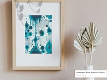 Watercolor Abstract Blue Electric Blots Seamless Pattern Product Image 7