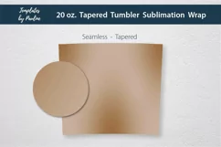Beige Ombre Tapered Tumbler Sublimation Wrap