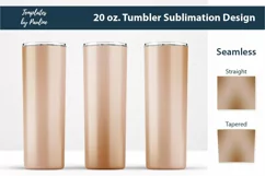 Beige Ombre Tumbler Sublimation Wrap