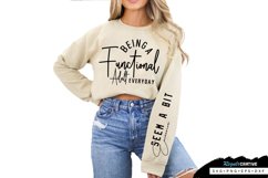 Being A Functional Adult Sleeve SVG, Sarcastic SVG Design Product Image 2