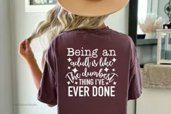 Being an Adult SVG: Add a Touch of Humor with this Sarcastic Product Image 5