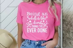 Being an Adult SVG: Add a Touch of Humor with this Sarcastic Product Image 4