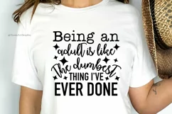 Being an Adult SVG: Add a Touch of Humor with this Sarcastic Product Image 6