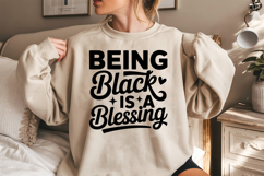 Being Black Is A Blessing SVG, Black Friday SVG Product Image 2