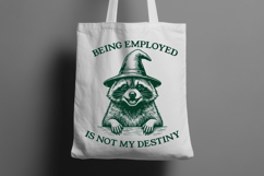 Sarcastic Raccoon Wizard SVG Anti Work Shirt Design Product Image 2