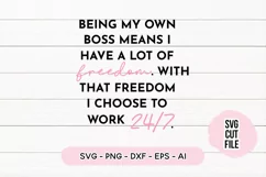 Small Business SVG Being My Own Boss SVG Product Image 2
