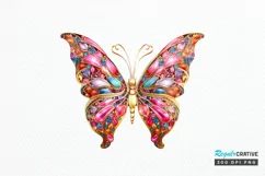 Bejeweled Butterfly PNG Clipart Product Image 1