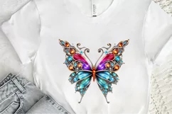 Bejeweled Butterfly PNG Clipart Product Image 3