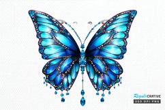 Bejeweled Butterfly PNG Clipart Product Image 1
