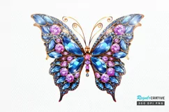 Bejeweled Butterfly PNG Clipart Product Image 1