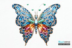 Bejeweled Butterfly PNG Clipart Product Image 1
