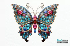 Bejeweled Butterfly PNG Clipart Product Image 1