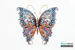 Bejeweled Butterfly PNG Clipart Product Image 1