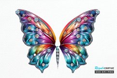 Bejeweled Butterfly PNG Clipart Product Image 1