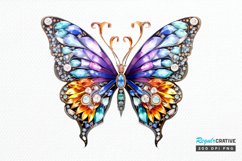 Bejeweled Butterfly PNG Clipart Product Image 1