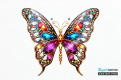 Bejeweled Butterfly PNG Clipart Product Image 1