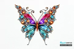 Bejeweled Butterfly PNG Clipart Product Image 1