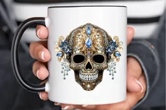 Bejeweled Face Skeleton PNG Clipart Product Image 3
