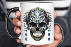 Bejeweled Face Skeleton PNG Clipart Product Image 2