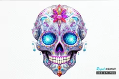 Bejeweled Face Skeleton PNG Clipart Product Image 1