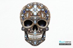 Bejeweled Face Skeleton PNG Clipart Product Image 1