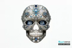 Bejeweled Face Skeleton PNG Clipart Product Image 1