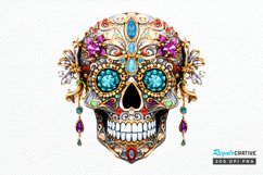Bejeweled Face Skeleton PNG Clipart Product Image 1