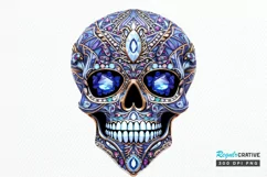 Bejeweled Face Skeleton PNG Clipart Product Image 1