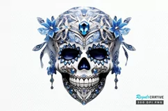 Bejeweled Face Skeleton PNG Clipart Product Image 1
