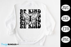 Be Kind Butterfly Retro SVG Product Image 1