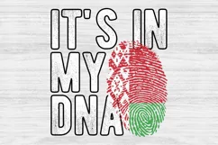 It's in my DNA Belarus Flag Fingerprint PNG Sublimation Product Image 2