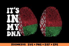 It's in my DNA Belarus Flag Fingerprint Sublimation PNG, SVG Product Image 1