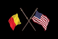 Belgium vs United States of America two Flag Product Image 2