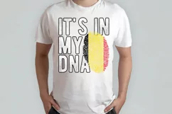 It's in my DNA Belgium Flag Fingerprint PNG Sublimation Product Image 2